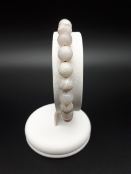 Bracelet agate blanche...