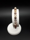 Bracelet agate du Botswana perles 6mm