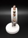 Bracelet agate du Botswana perles 8mm