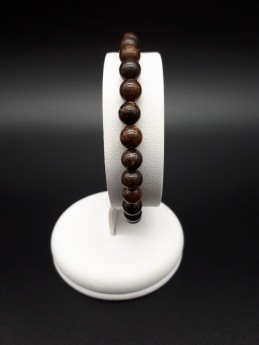 Bracelet bronzite perles 6mm