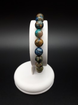 Bracelet chrysocolle perles...