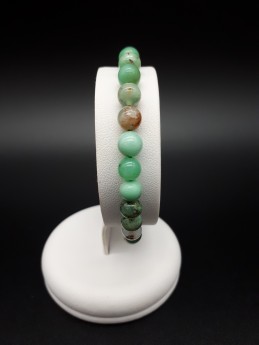 Bracelet chrysoprase perles...