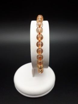 Bracelet citrine perles 6mm