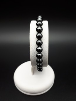 Bracelet hématite perles 6mm