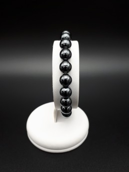 Bracelet hématite perles 8mm