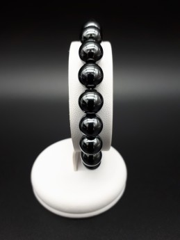 Bracelet hématite perles 10mm