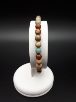 Bracelet jaspe aqua-terra...