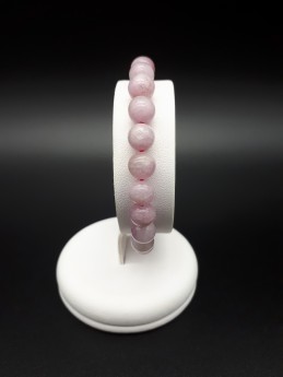 Bracelet kunzite perles 8mm