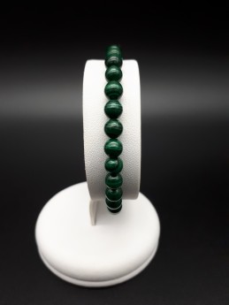 Bracelet malachite perles 6mm