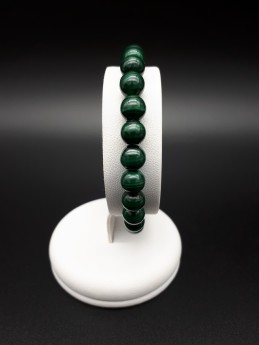 Bracelet malachite perles 8mm