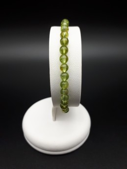 Bracelet péridot perles 5mm