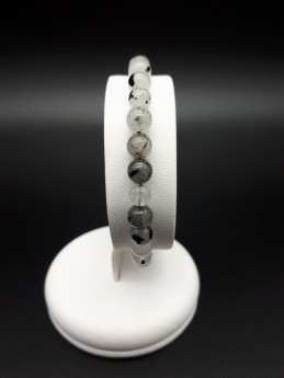 Bracelet quartz tourmaline...