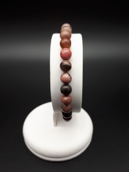 Bracelet rhodonite perles 6mm