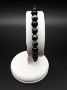 Bracelet sardonyx perles 6mm