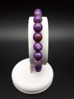 Bracelet purpurite perles 8mm