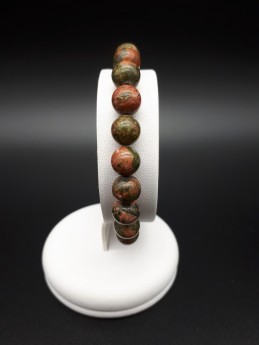 Bracelet unakite perles 8mm