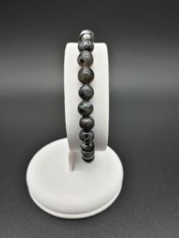 Bracelet larvikite perles 6mm