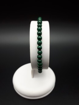 Bracelet malachite perles 4mm