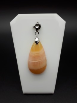 Pendentif agate rubanée