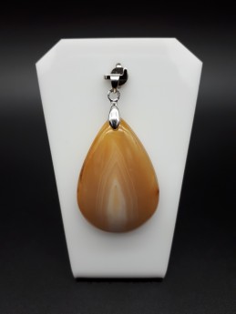 Pendentif agate rubanée