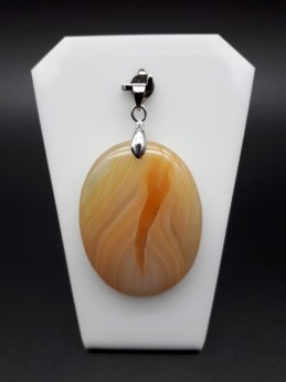 Pendentif agate rubanée