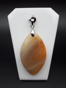 Pendentif agate rubanée