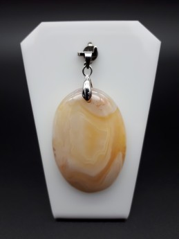 Pendentif agate rubanée