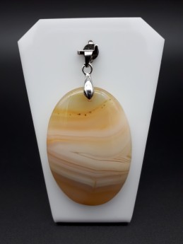 Pendentif agate rubanée