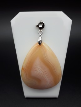 Pendentif agate rubanée