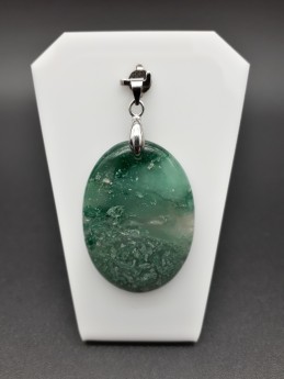 Pendentif agate mousse