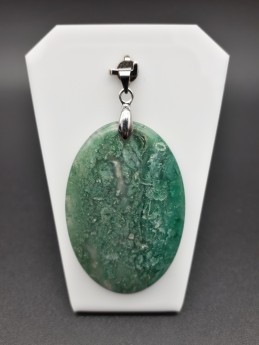 Pendentif agate mousse