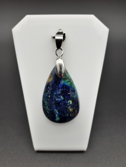 Pendentif azurite malachite