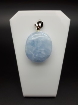 Pendentif calcite bleue