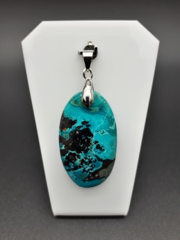 Pendentif chrysocolle bleu