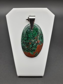 Pendentif cuprite malachite