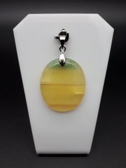 Pendentif fluorine jaune