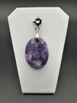 Pendentif lépidolite