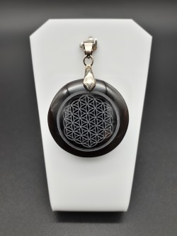 Pendentif obsidienne fumée...