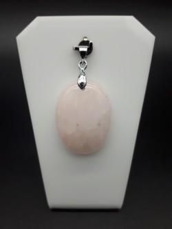 Pendentif quartz rose