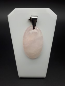 Pendentif quartz rose