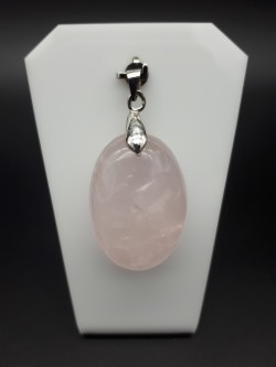 Pendentif quartz rose