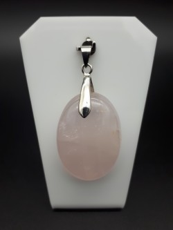 Pendentif quartz rose