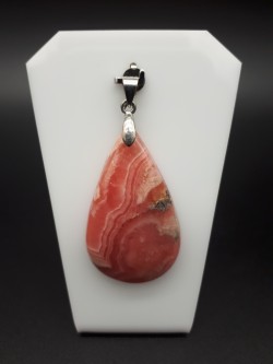 Pendentif rhodochrosite