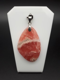 Pendentif rhodochrosite