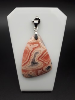 Pendentif rhodochrosite