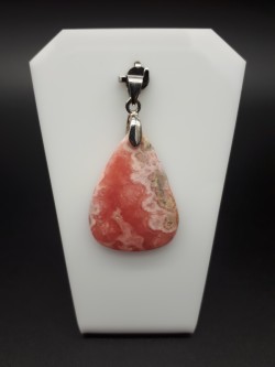 Pendentif rhodochrosite