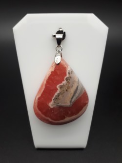 Pendentif rhodochrosite