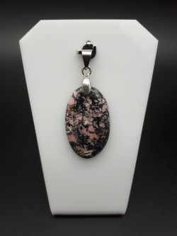 Pendentif rhodonite d'Afrique