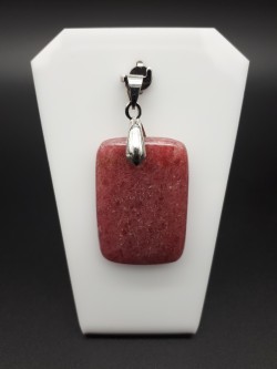 Pendentif rhodonite