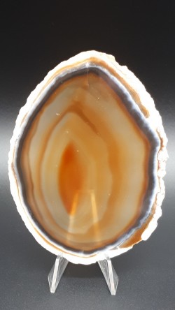 Tranche d'agate naturelle